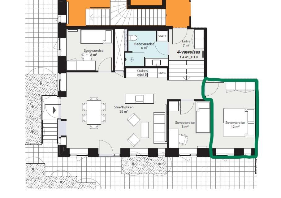 Big Room In Shared Apartment With King Size Bed コペンハーゲン エクステリア 写真